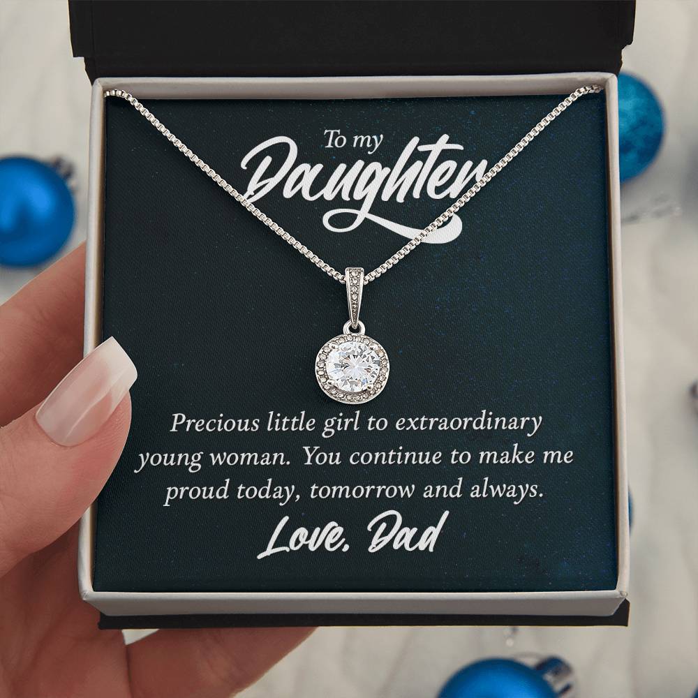 To Daughter - Precious little girl - Eternal Hope Necklace