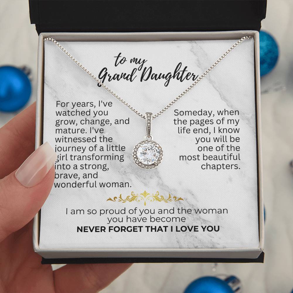 To Granddaughter - For years - Eternal Hope Necklace