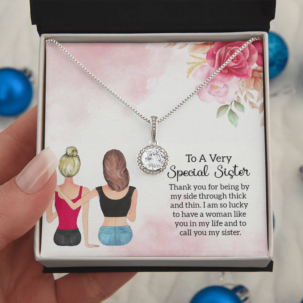 To Sister - Thank you - Eternal Hope Necklace