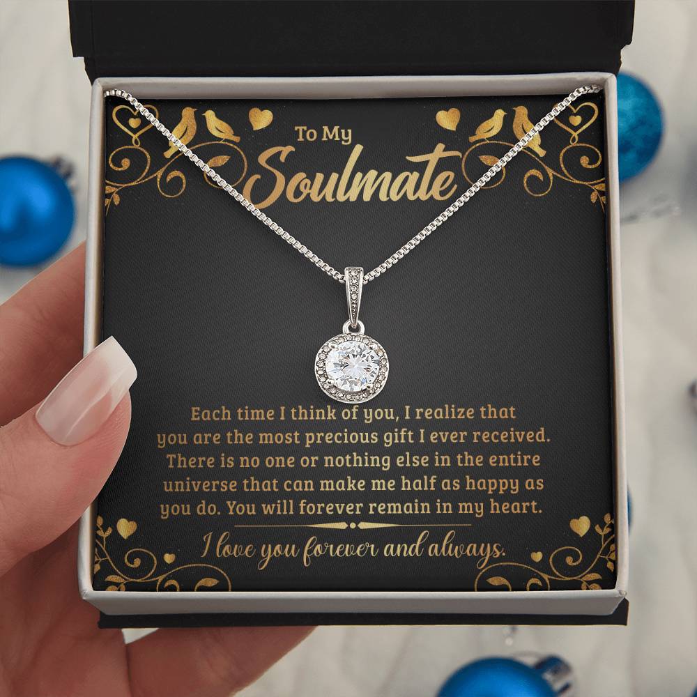 To Soulmate - Each time I think - Eternal Hope Necklace