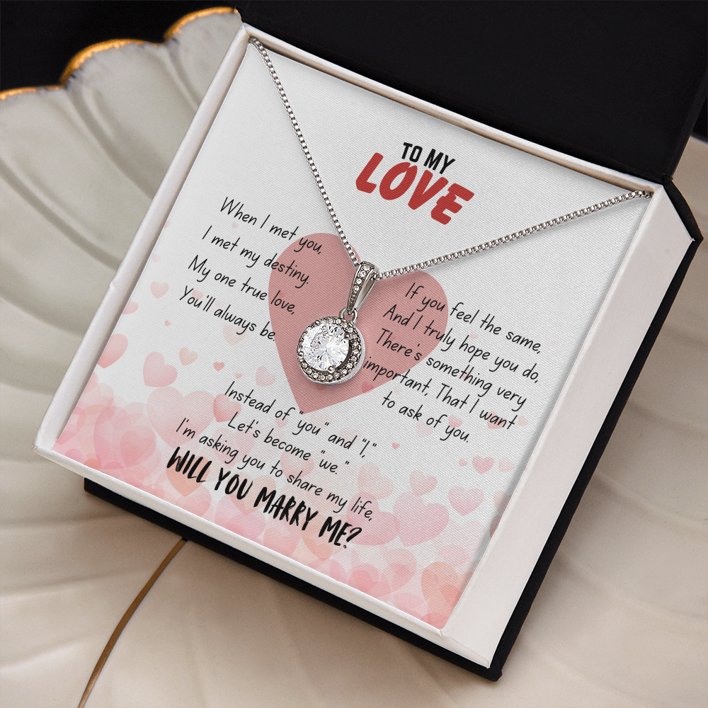 To my love - When I met you - Eternal Hope Necklace