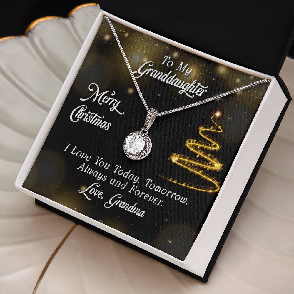 To Granddaughter - Merry Christmas - Eternal Hope Necklace