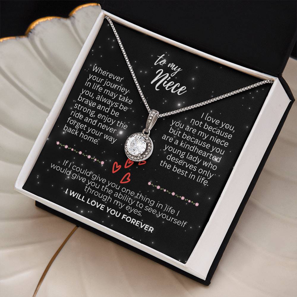 To Niece - Wherever your journey - Eternal Hope Necklace