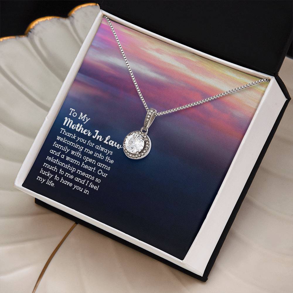 To Mother In Law - Thank you for always - Eternal Hope Necklace