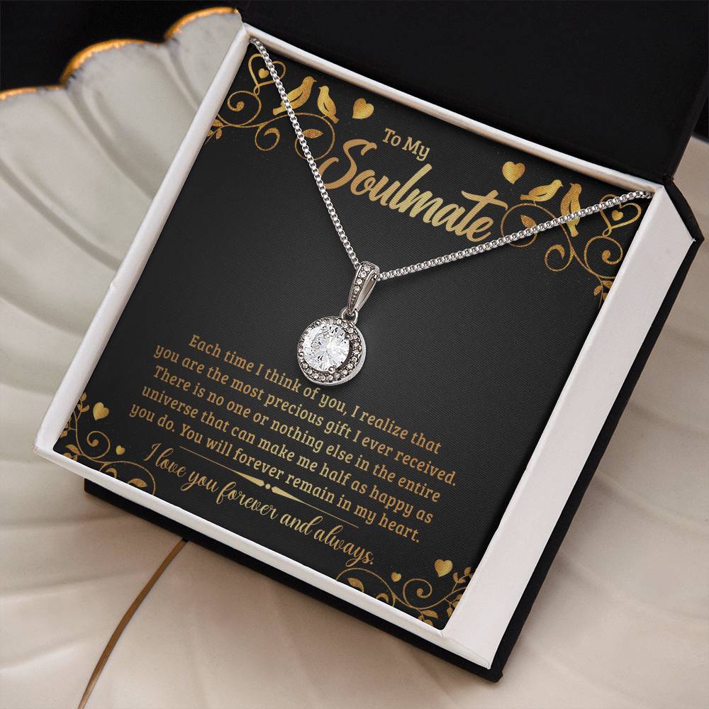 To Soulmate - Each time I think - Eternal Hope Necklace