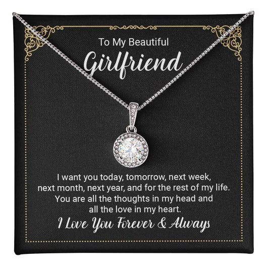 To Girlfriend - I want you today - Eternal Hope Necklace