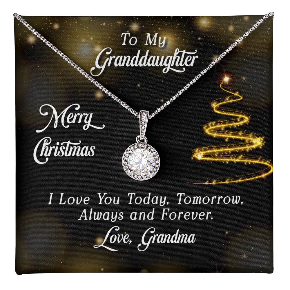 To Granddaughter - Merry Christmas - Eternal Hope Necklace