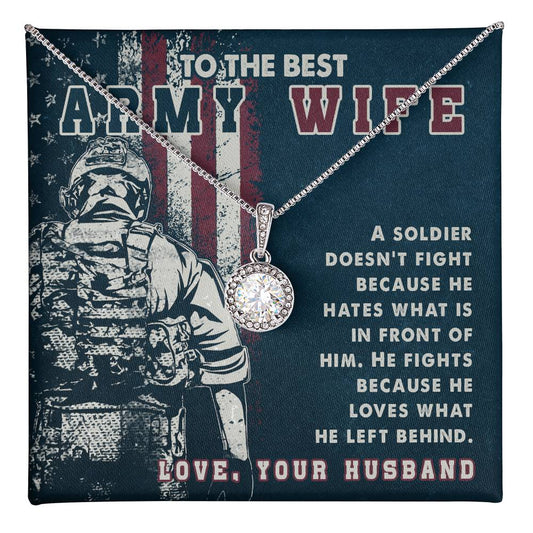 To Army Wife - A soldier - Eternal Hope Necklace