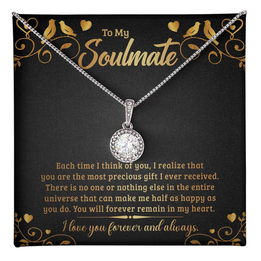 To Soulmate - Each time I think - Eternal Hope Necklace