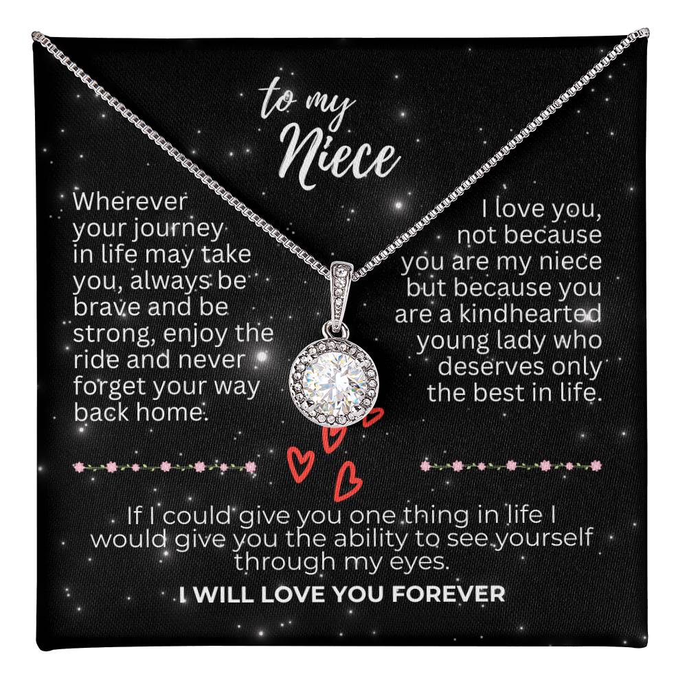 To Niece - Wherever your journey - Eternal Hope Necklace