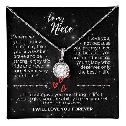 To Niece - Wherever your journey - Eternal Hope Necklace