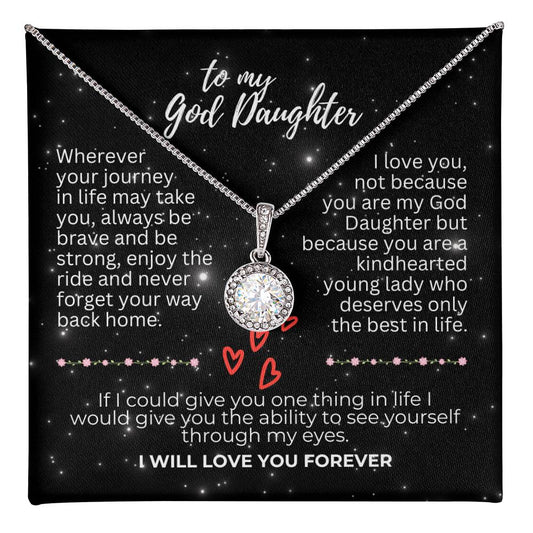 To God Daughter - Wherever your journey - Eternal Hope Necklace