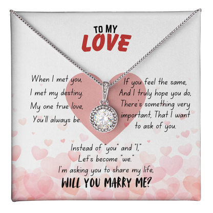 To my love - When I met you - Eternal Hope Necklace