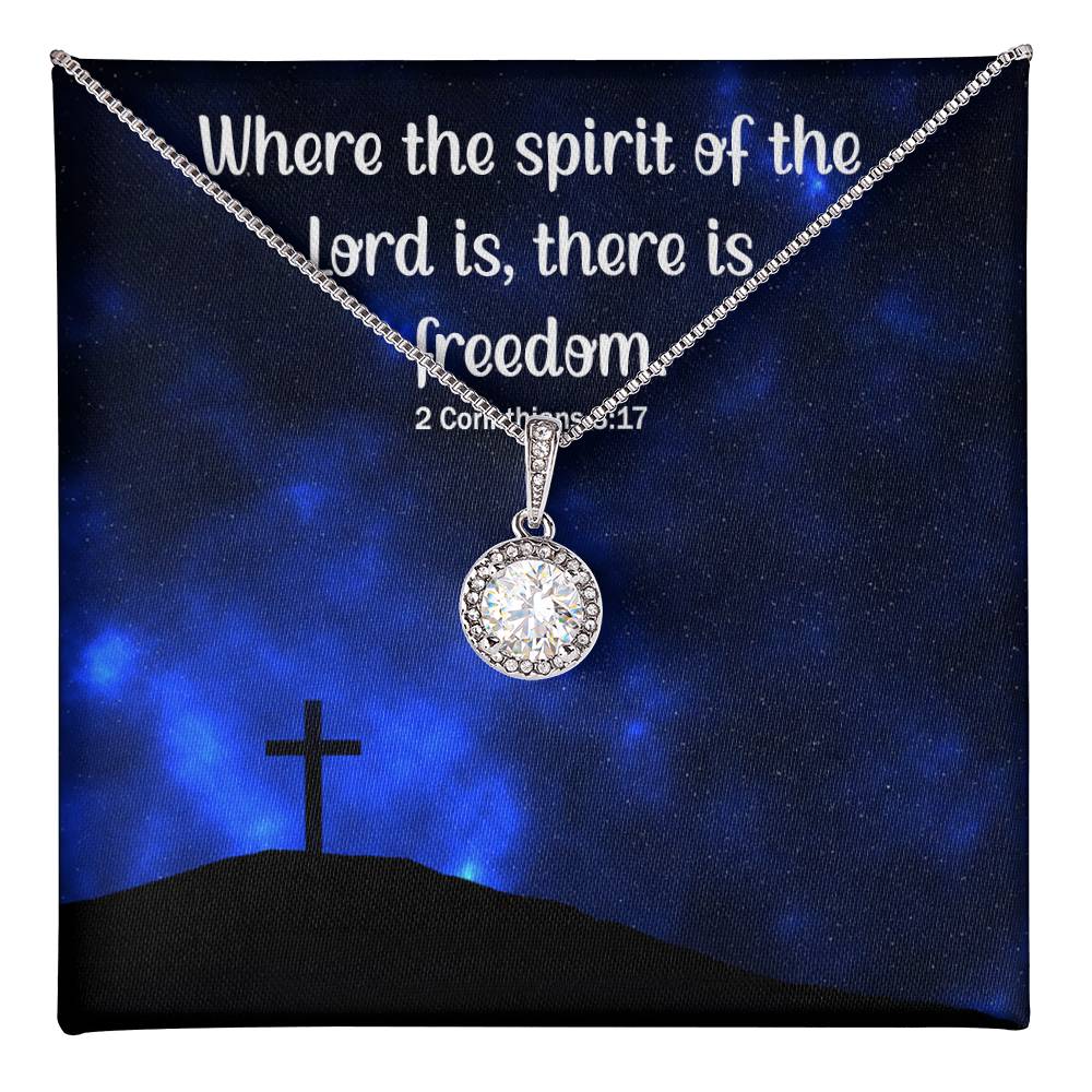 Verse - 5 Corinthians 3:17 - Eternal Hope Necklace