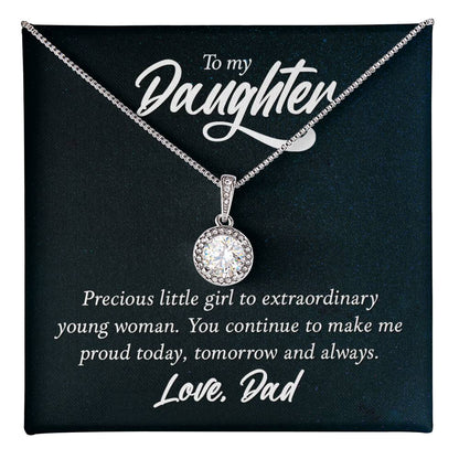 To Daughter - Precious little girl - Eternal Hope Necklace