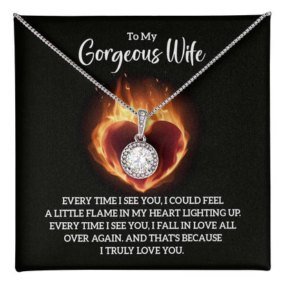 To Wife - Every time I see you - Eternal Hope Necklace