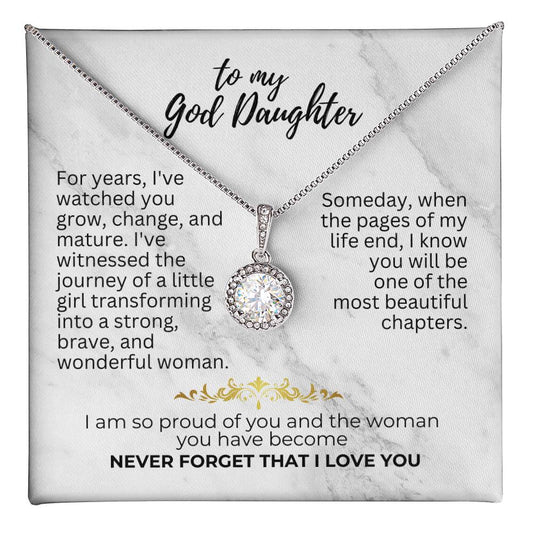 To God Daughter - For years - Eternal Hope Necklace