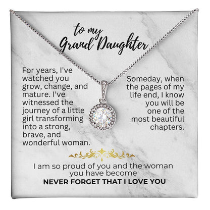 To Granddaughter - For years - Eternal Hope Necklace