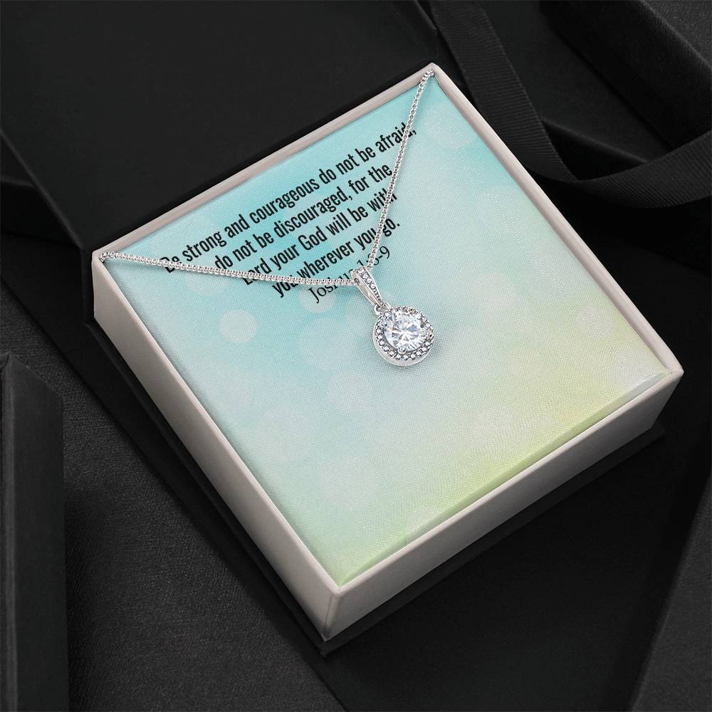 Verse - Joshua 1:8-9 - Eternal Hope Necklace