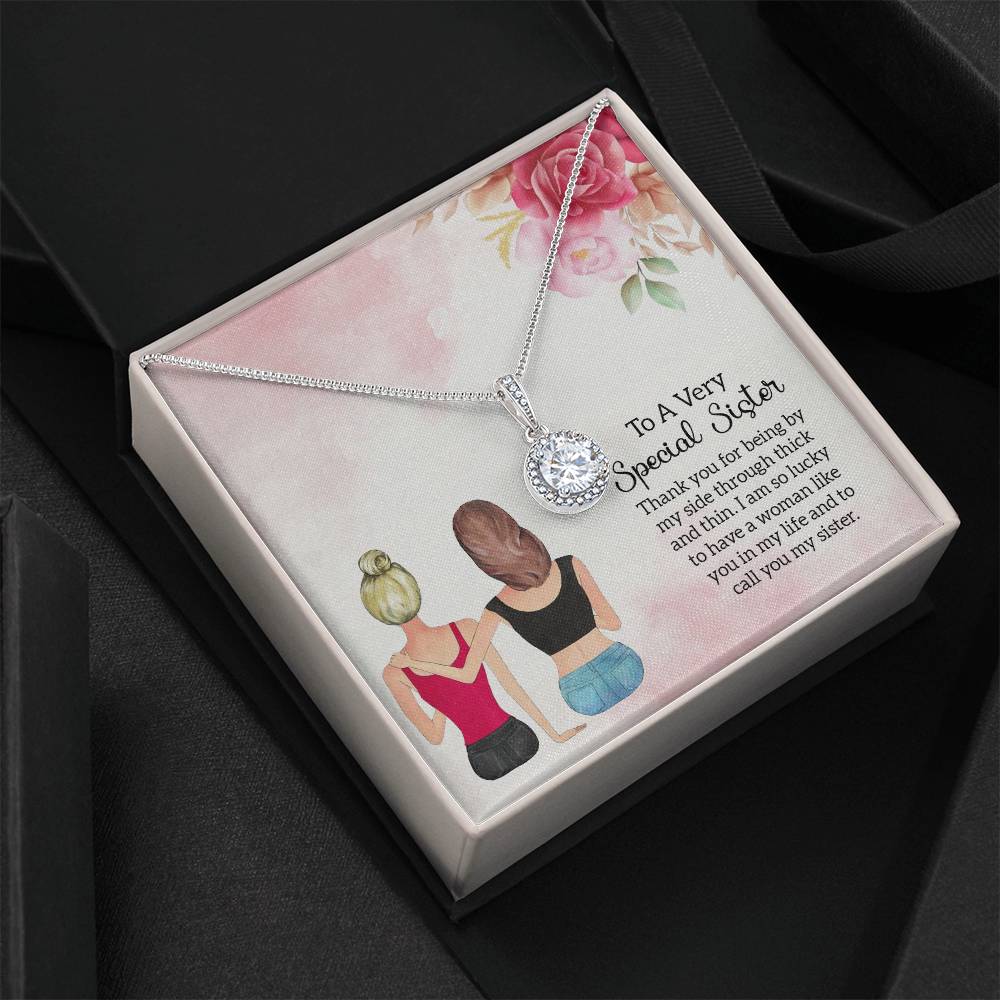 To Sister - Thank you - Eternal Hope Necklace