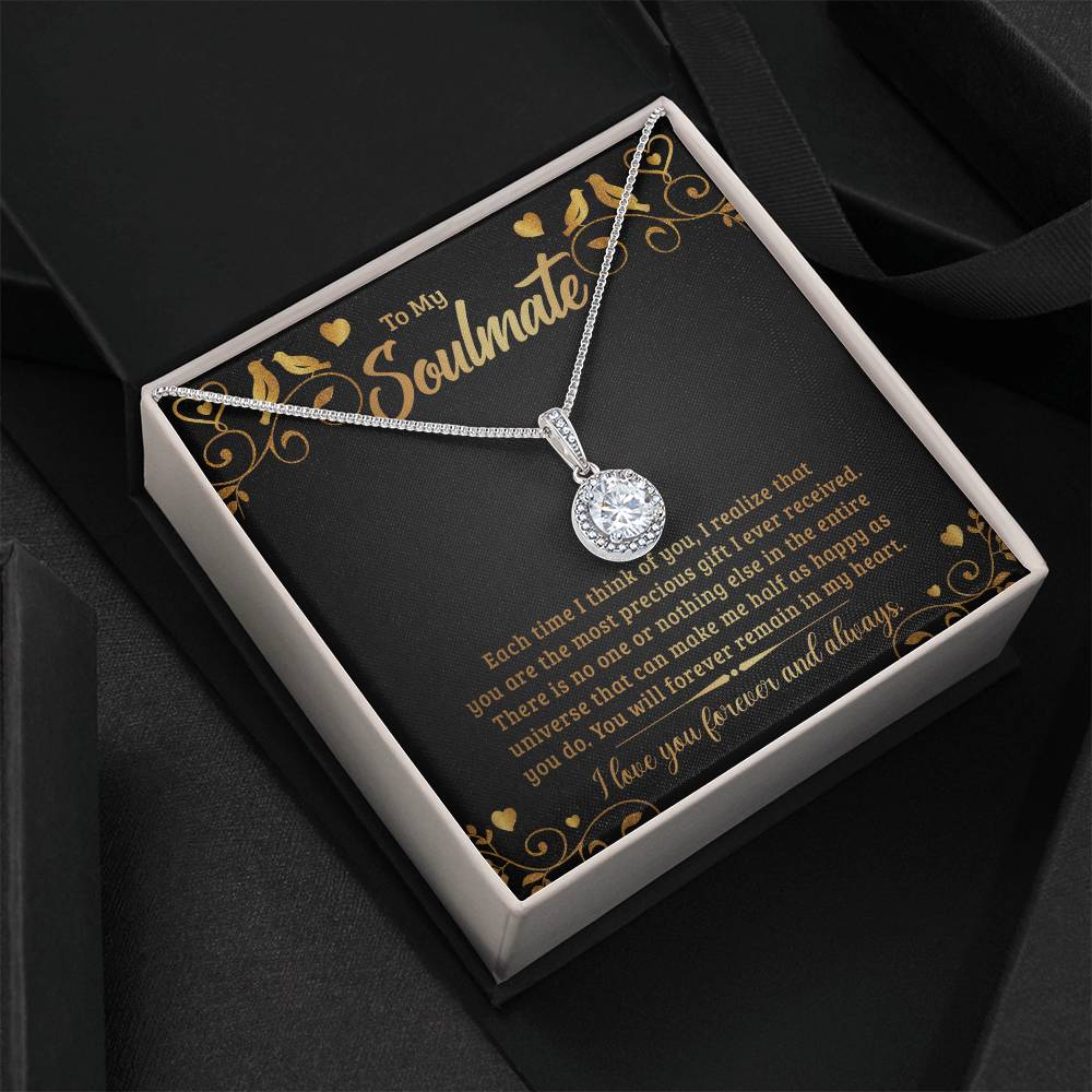 To Soulmate - Each time I think - Eternal Hope Necklace