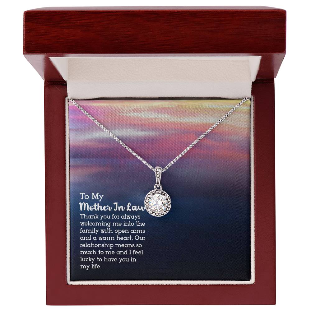 To Mother In Law - Thank you for always - Eternal Hope Necklace