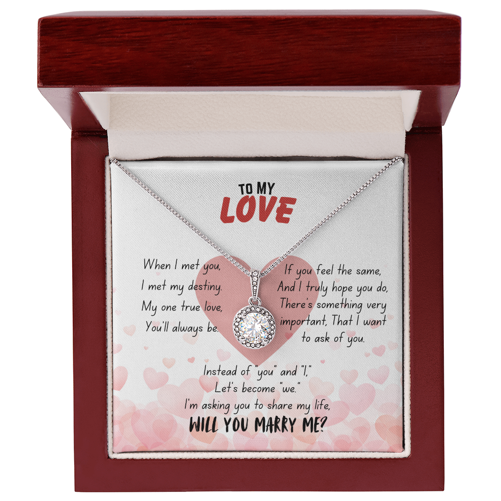 To my love - When I met you - Eternal Hope Necklace