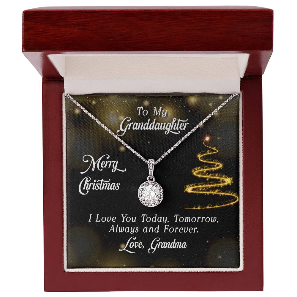 To Granddaughter - Merry Christmas - Eternal Hope Necklace