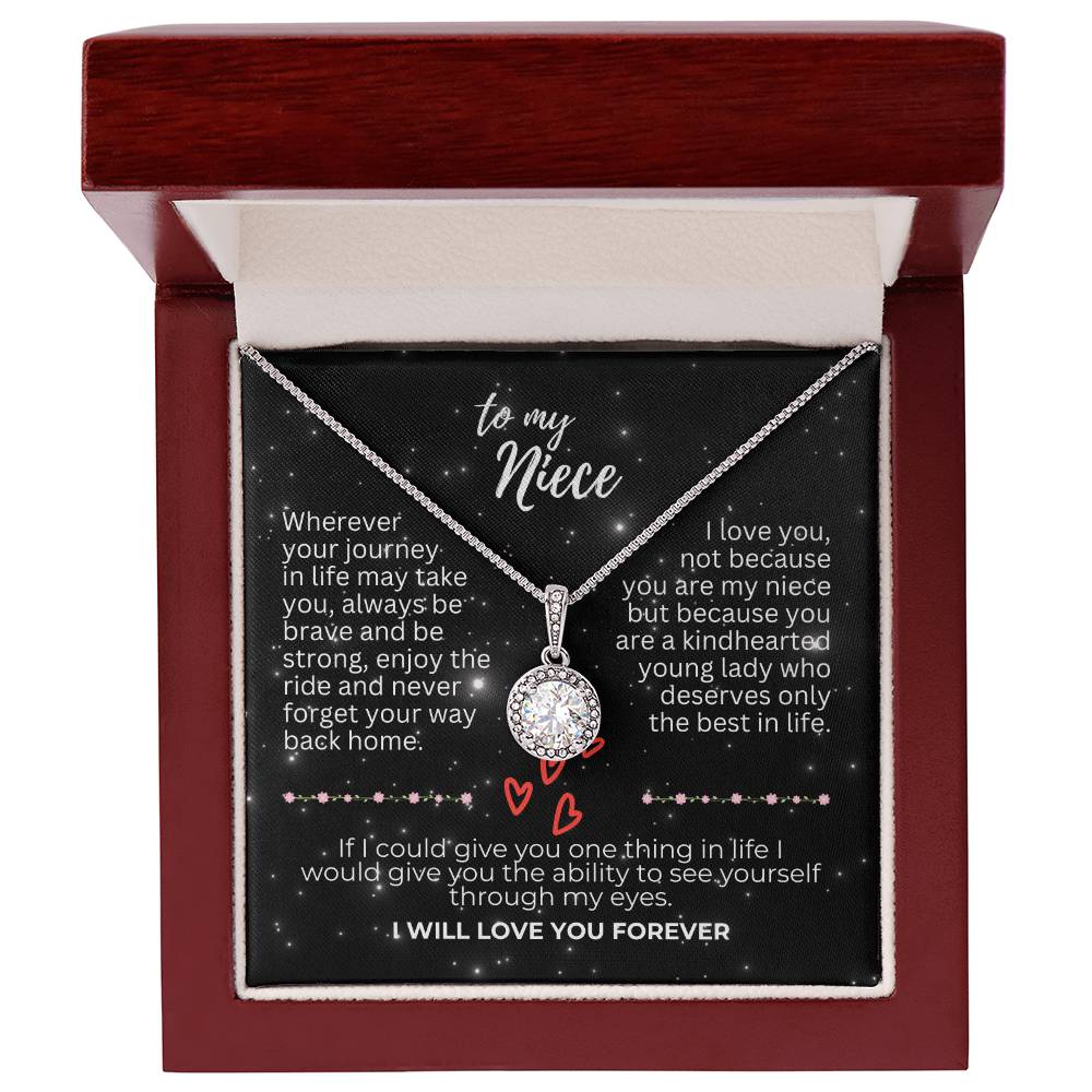 To Niece - Wherever your journey - Eternal Hope Necklace