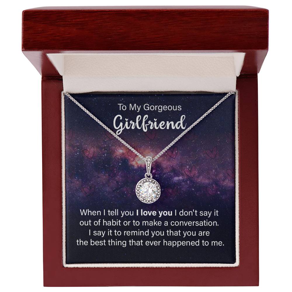 To Girlfriend - When I tell you - Eternal Hope Necklace