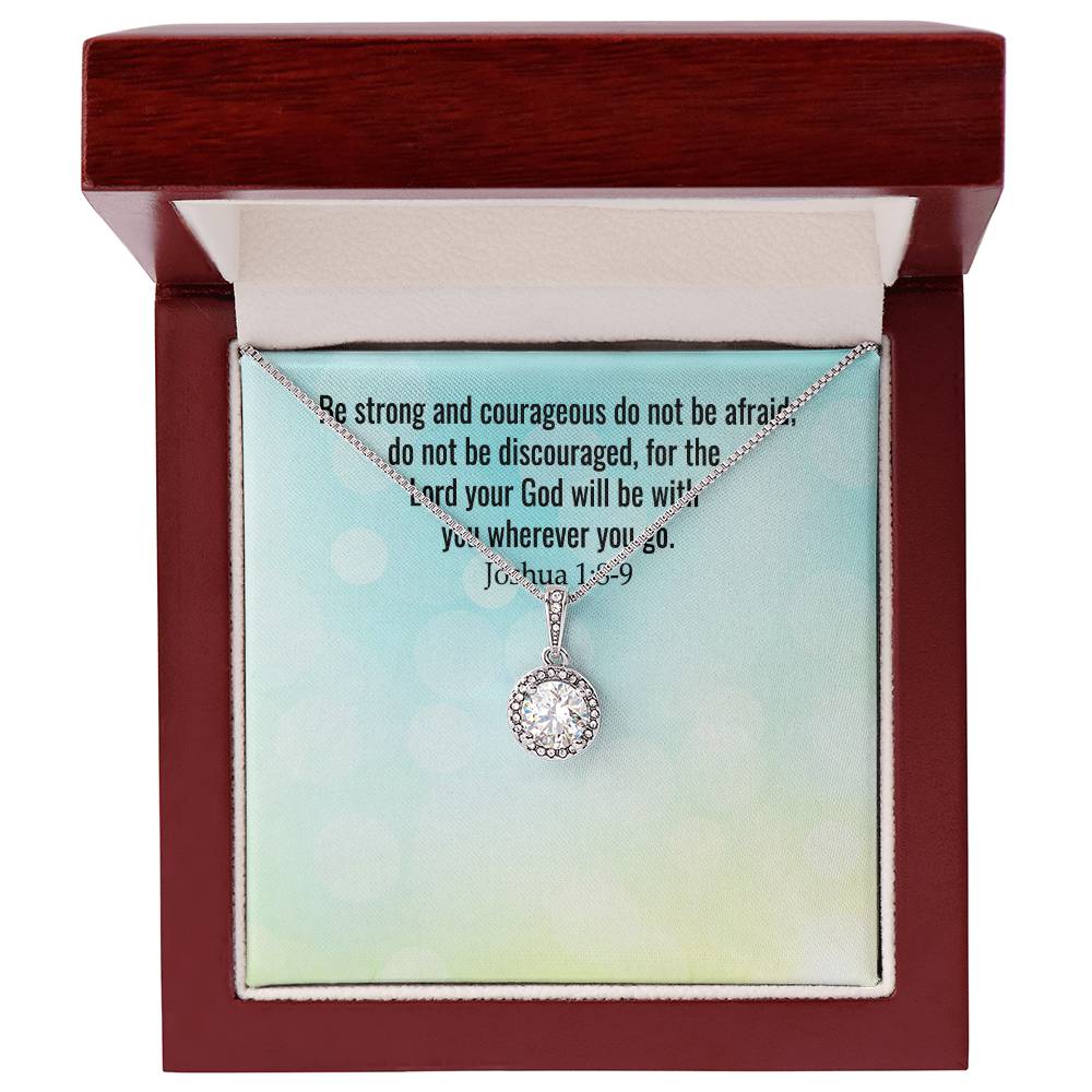 Verse - Joshua 1:8-9 - Eternal Hope Necklace