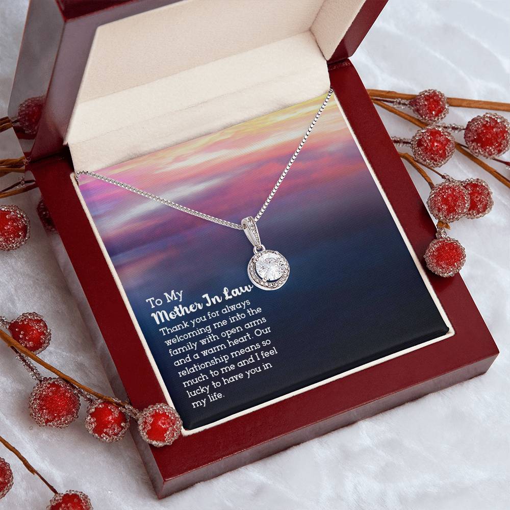 To Mother In Law - Thank you for always - Eternal Hope Necklace