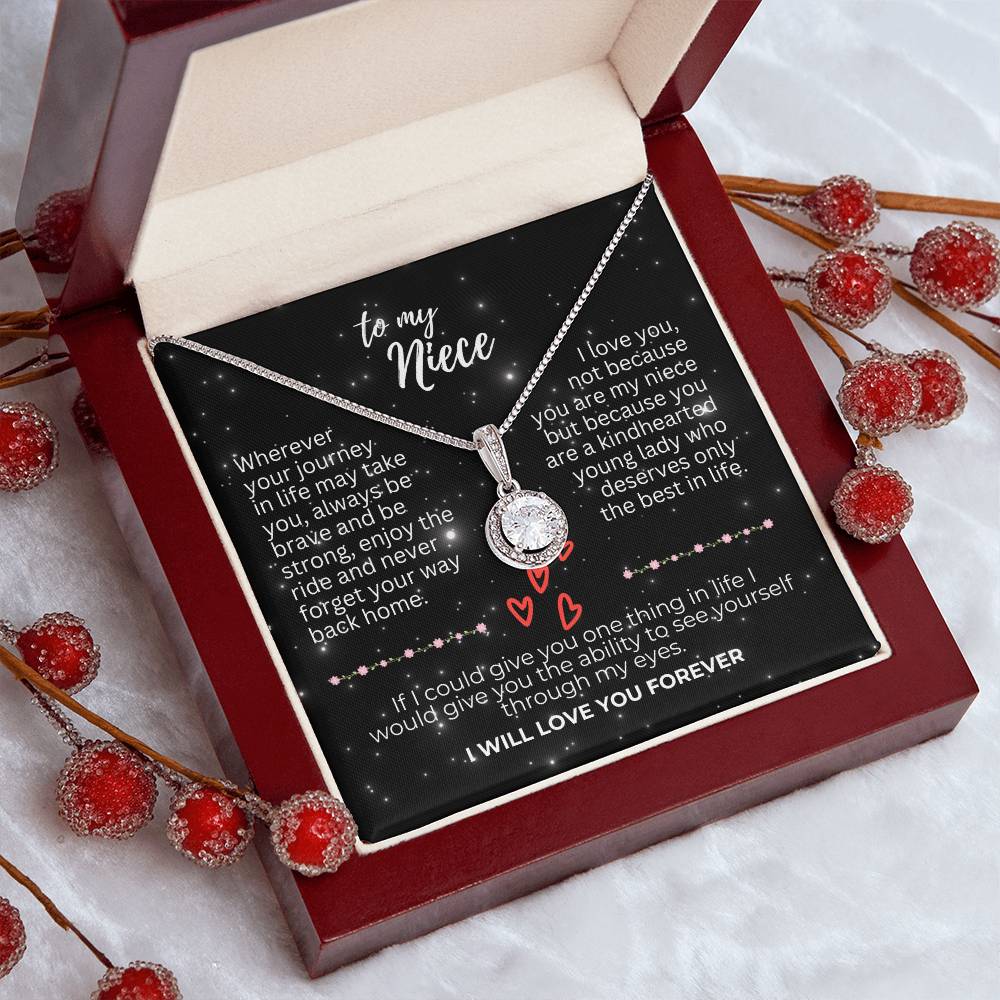 To Niece - Wherever your journey - Eternal Hope Necklace