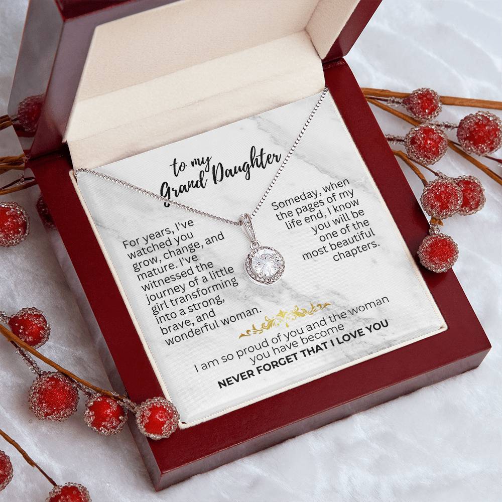 To Granddaughter - For years - Eternal Hope Necklace