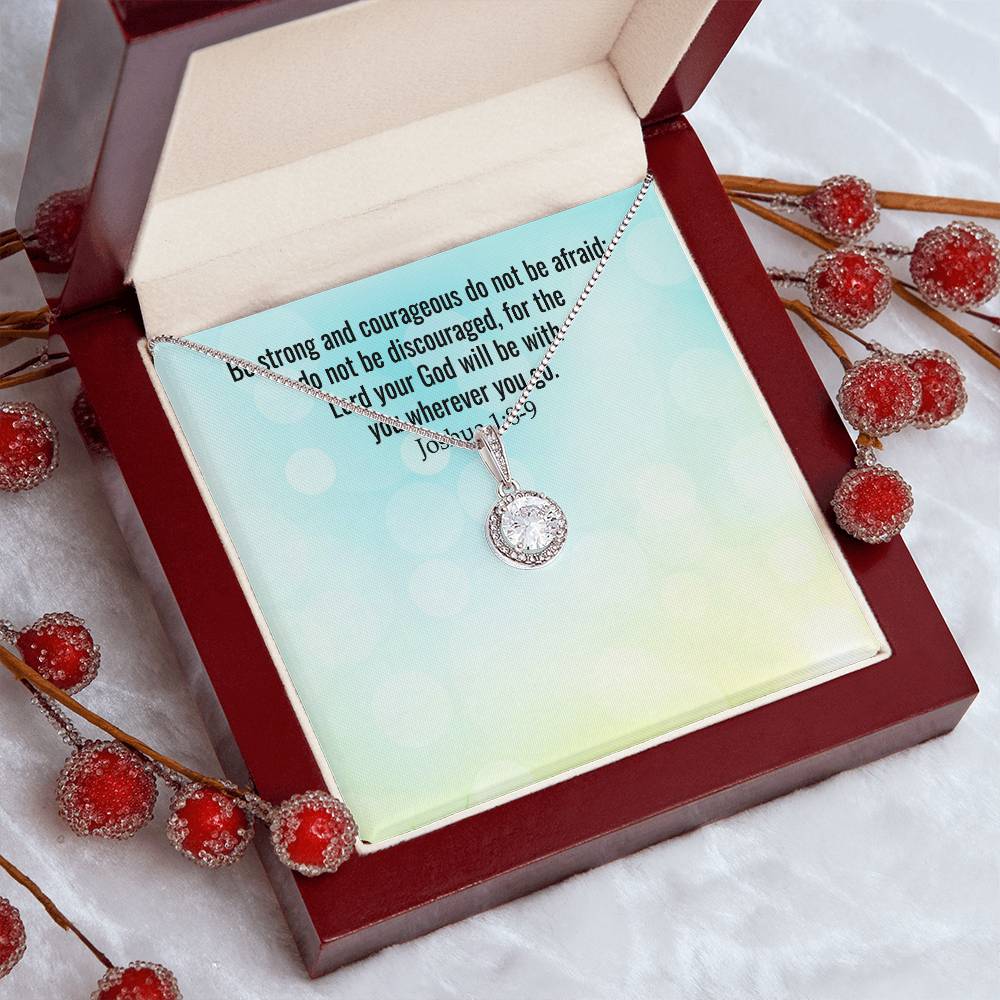 Verse - Joshua 1:8-9 - Eternal Hope Necklace