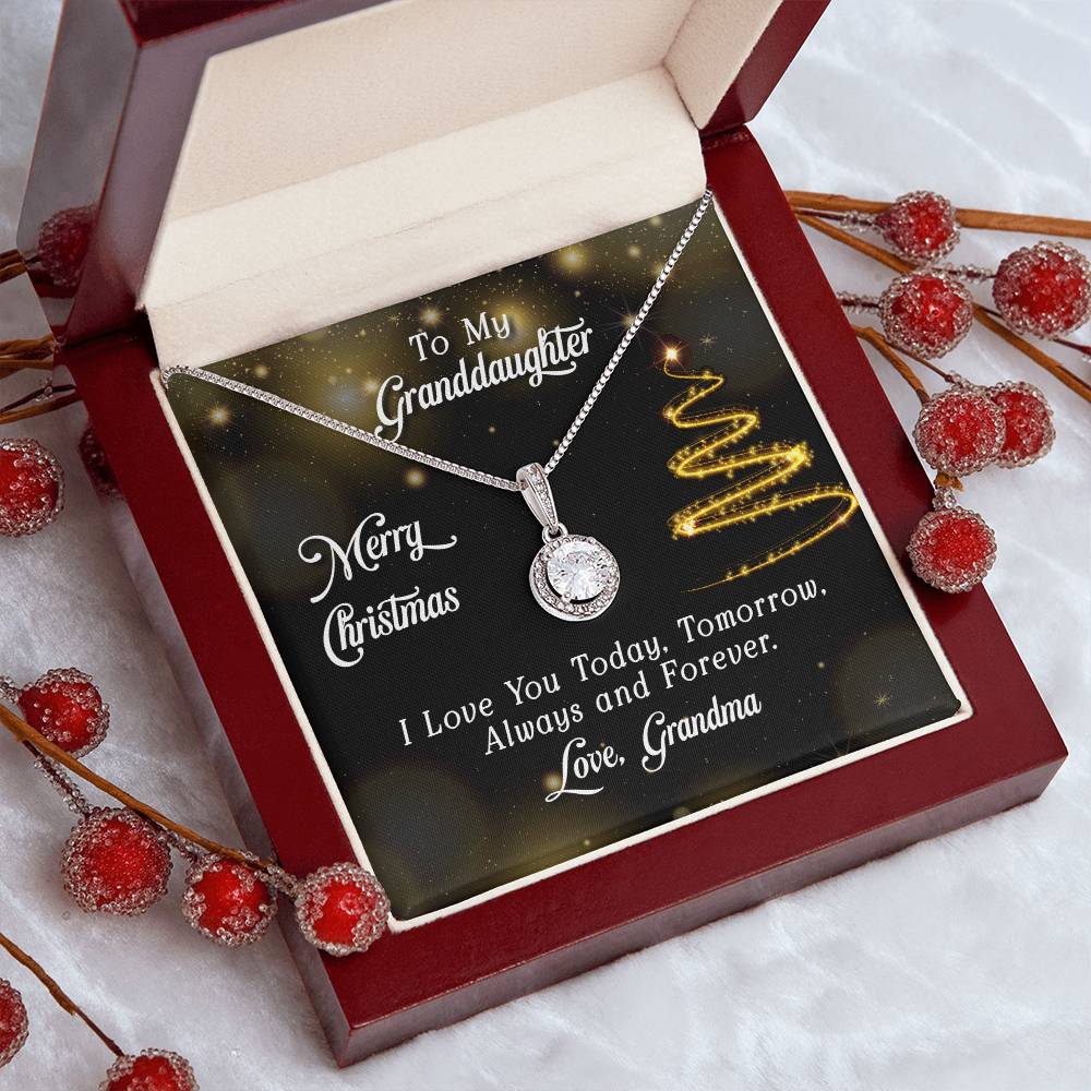 To Granddaughter - Merry Christmas - Eternal Hope Necklace