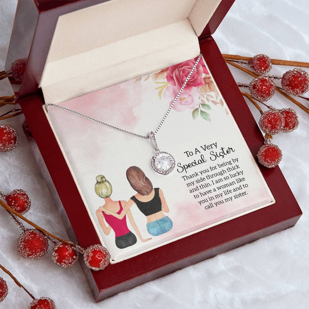 To Sister - Thank you - Eternal Hope Necklace