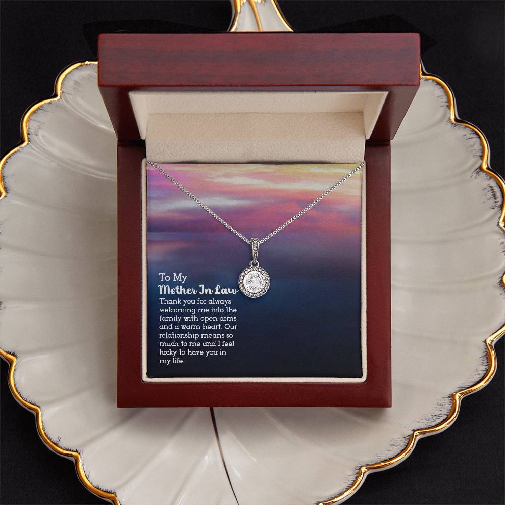 To Mother In Law - Thank you for always - Eternal Hope Necklace