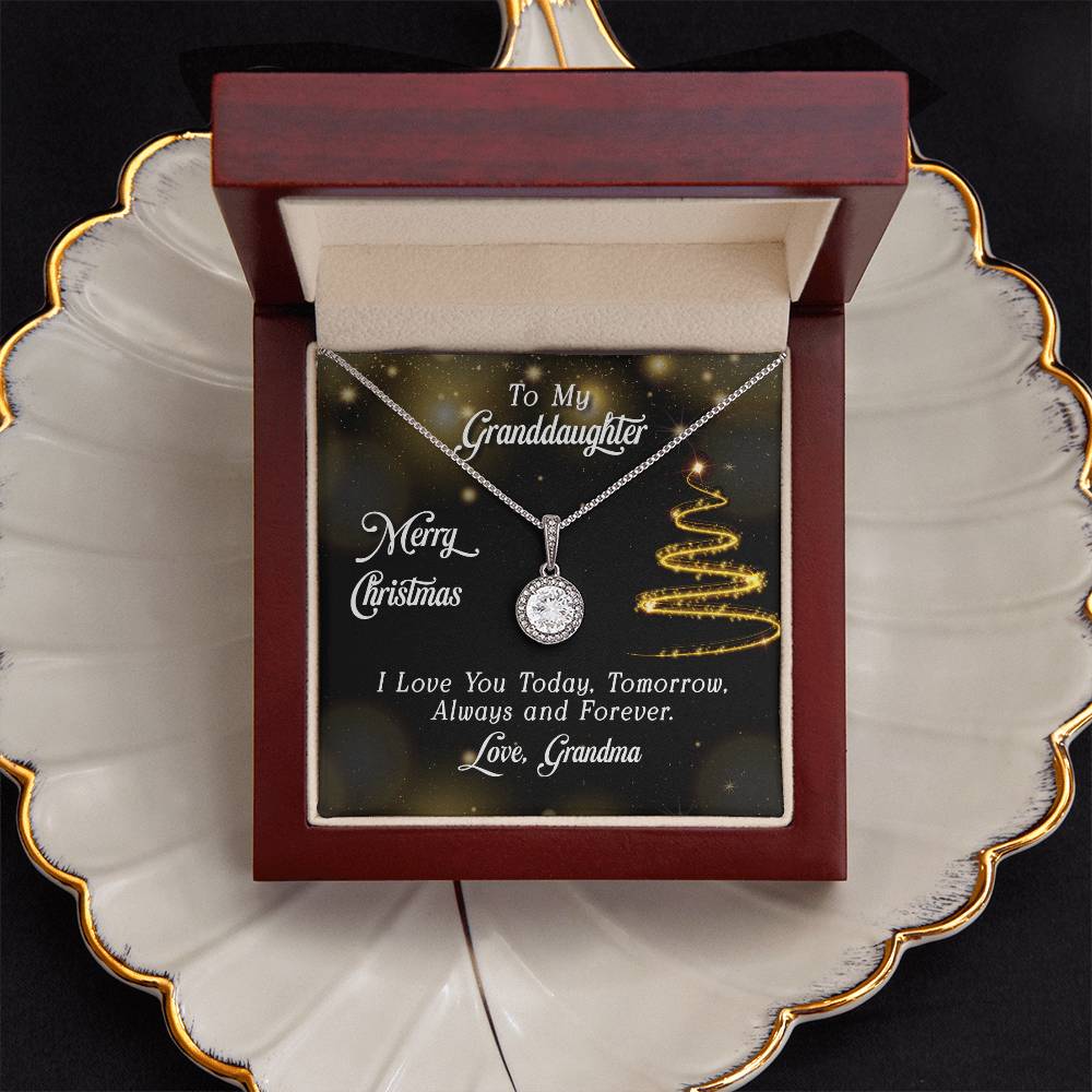 To Granddaughter - Merry Christmas - Eternal Hope Necklace