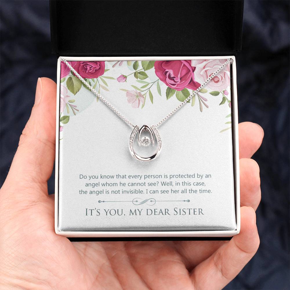 To Sister - Do you know - Lucky In Love Necklace