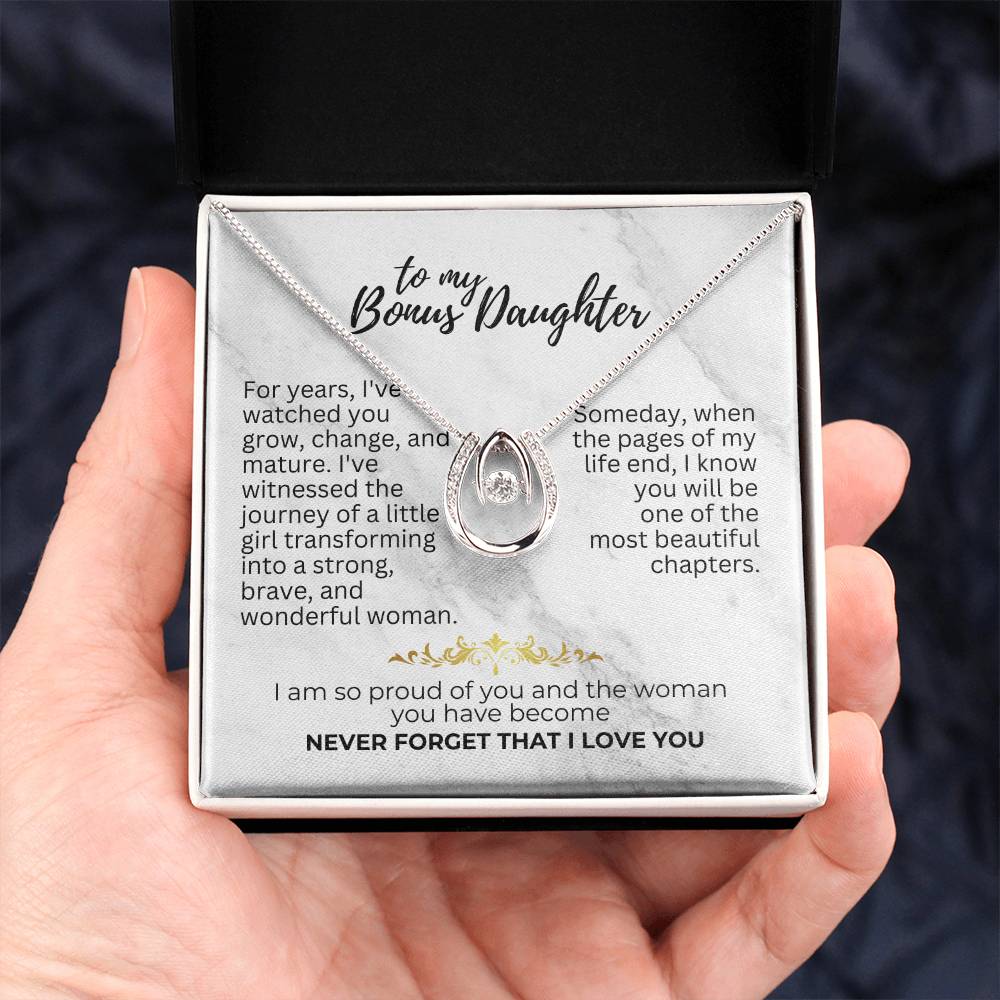 To Bonus Daughter - For years - Lucky In Love Necklace