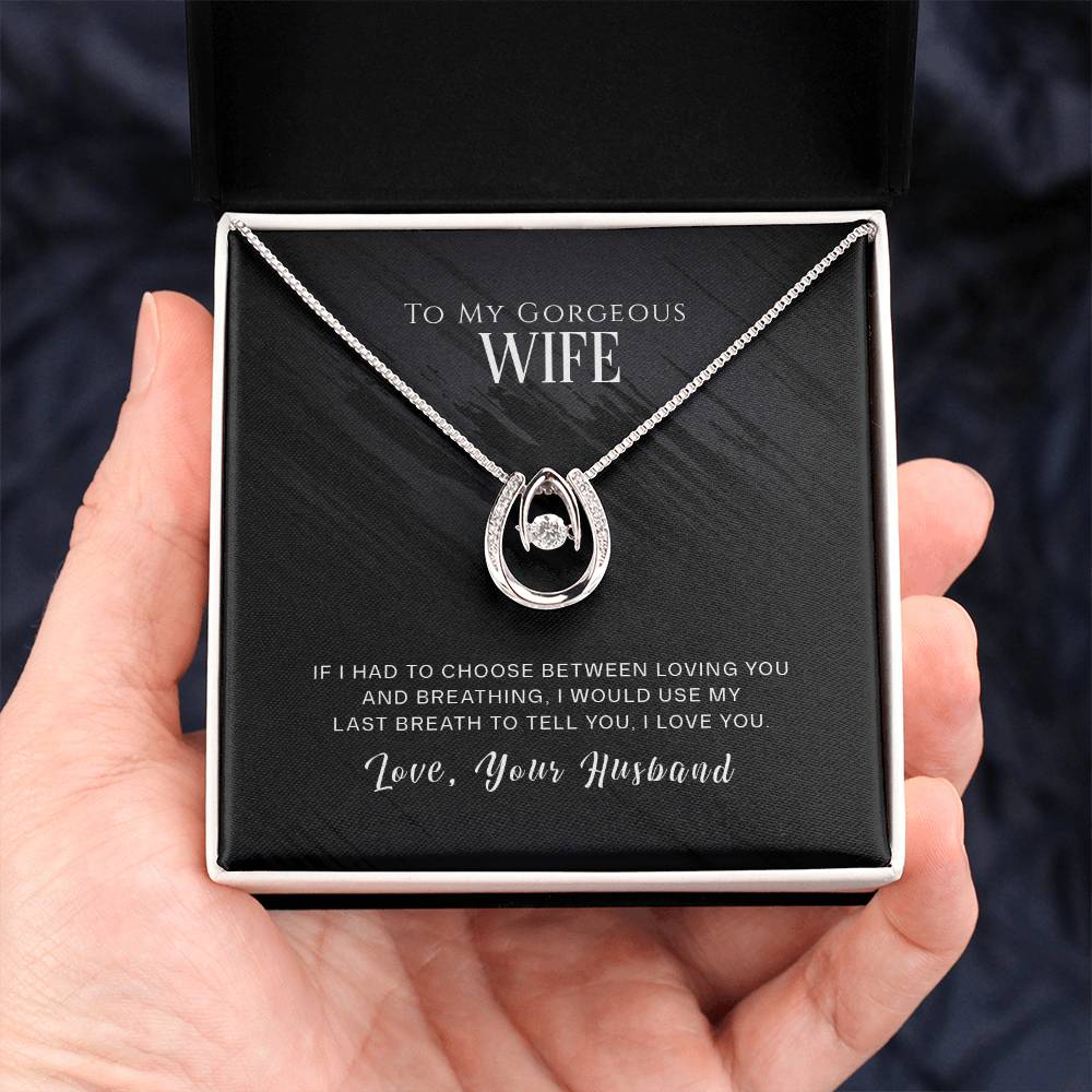 To Wife - If I had to choose - Lucky In Love Necklace