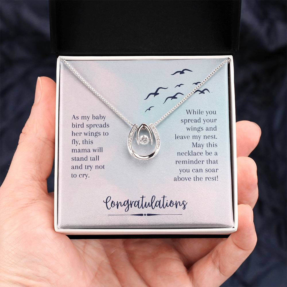 Congratulations - As my baby bird - Lucky In Love Necklace