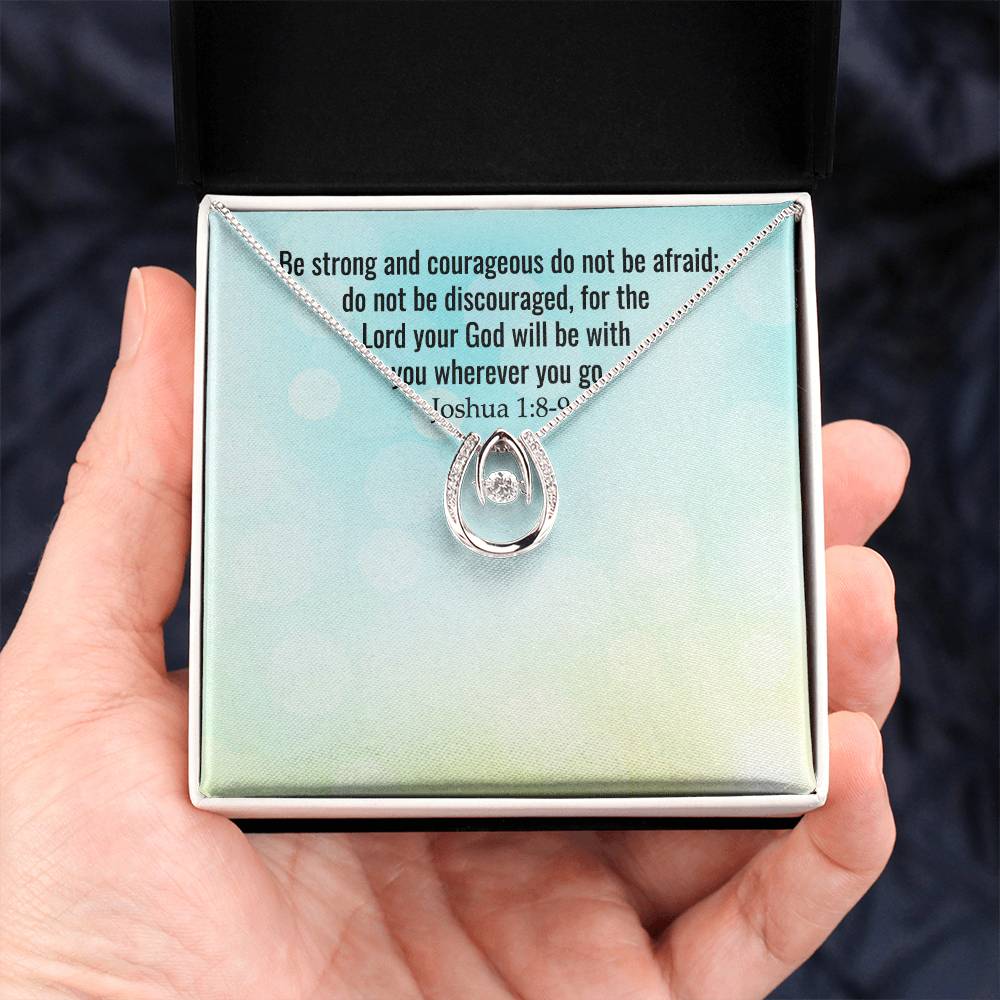 Verse - Joshua 1:8-9 - Lucky In Love Necklace