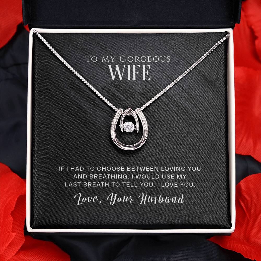 To Wife - If I had to choose - Lucky In Love Necklace