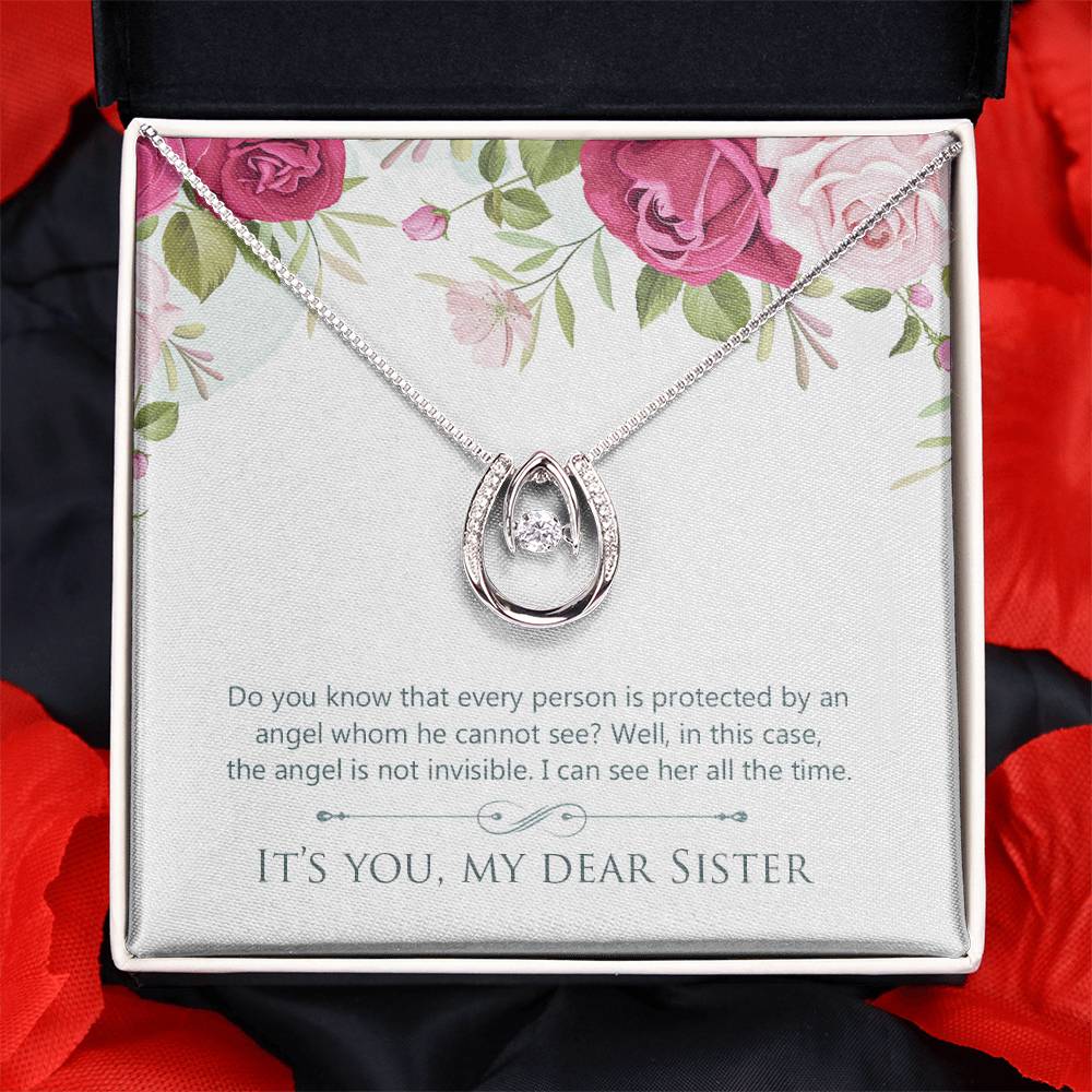 To Sister - Do you know - Lucky In Love Necklace