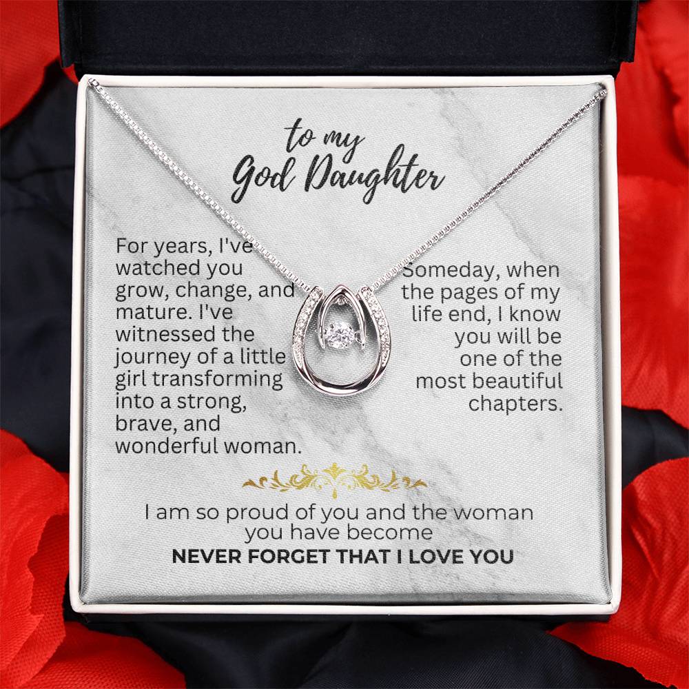 To God Daughter - For years - Lucky In Love Necklace