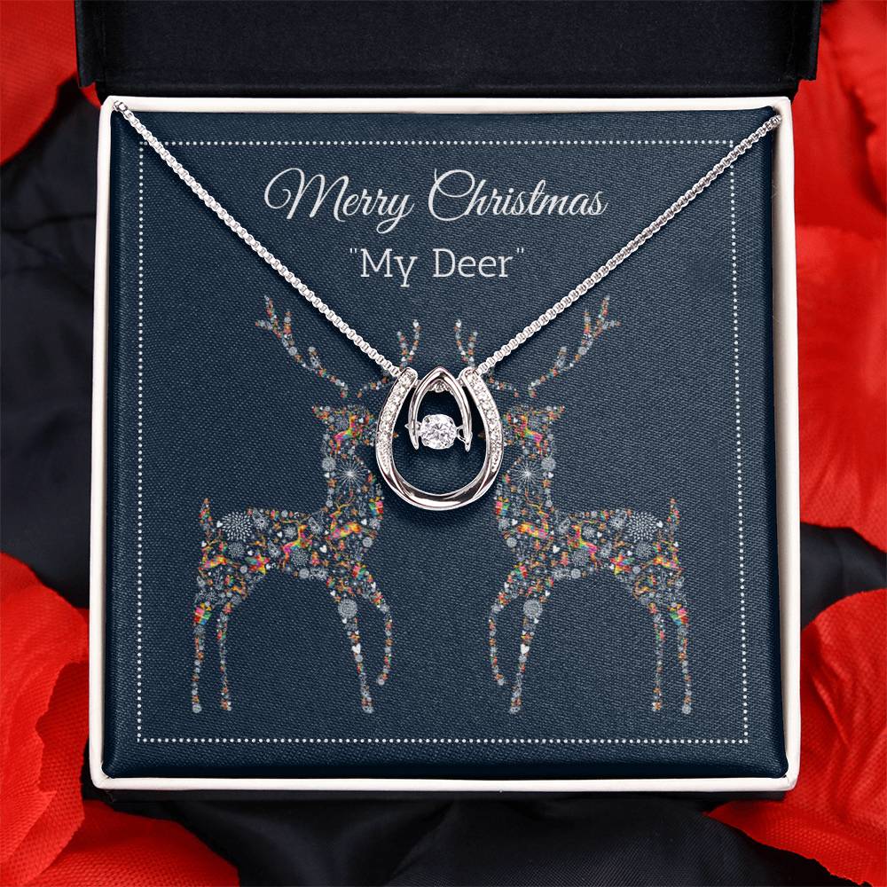 My Deer - Merry Christmas - Lucky In Love Necklace