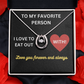 Love - My favorite person - Lucky In Love Necklace