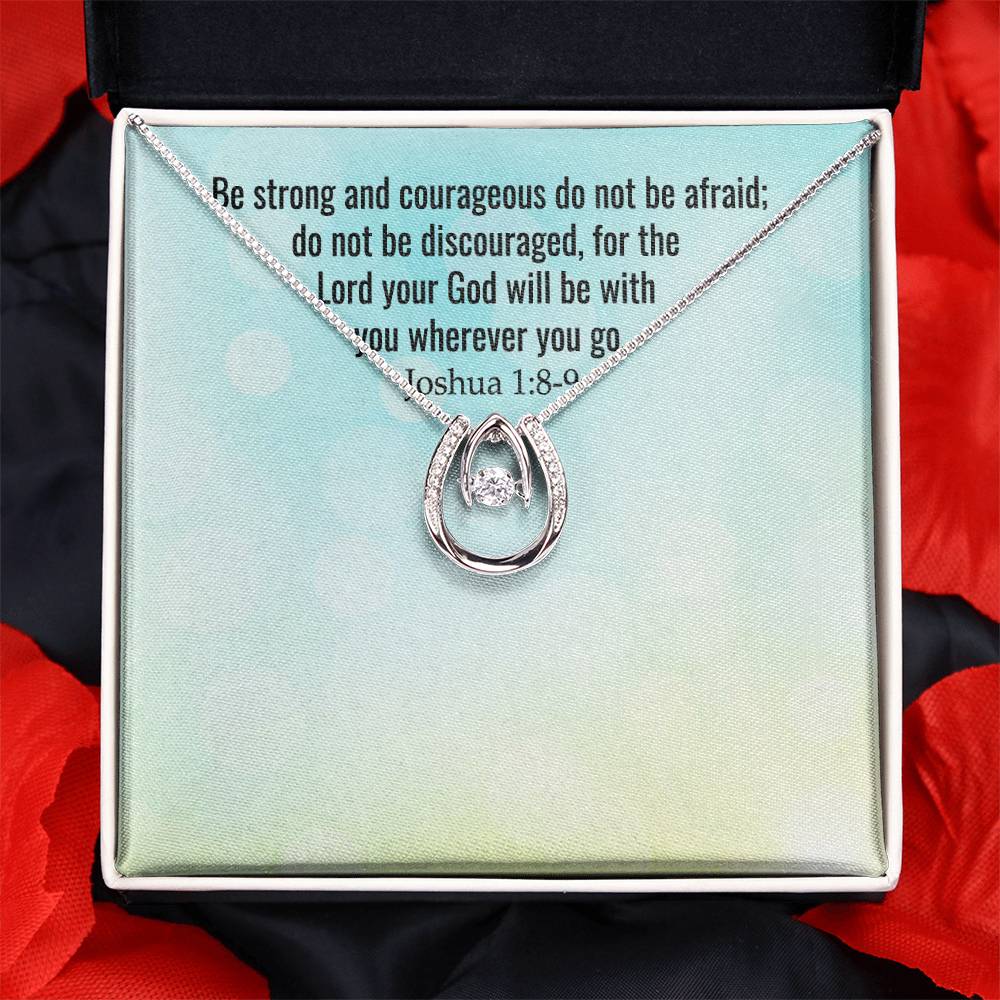 Verse - Joshua 1:8-9 - Lucky In Love Necklace